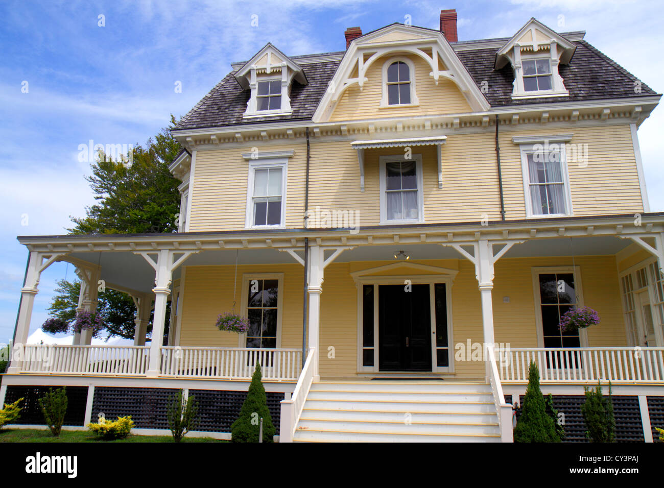 Rhode Island, Newport, Fort ft. Adams state Park, Eisenhower House, Summer White House, RI120820014 Foto Stock