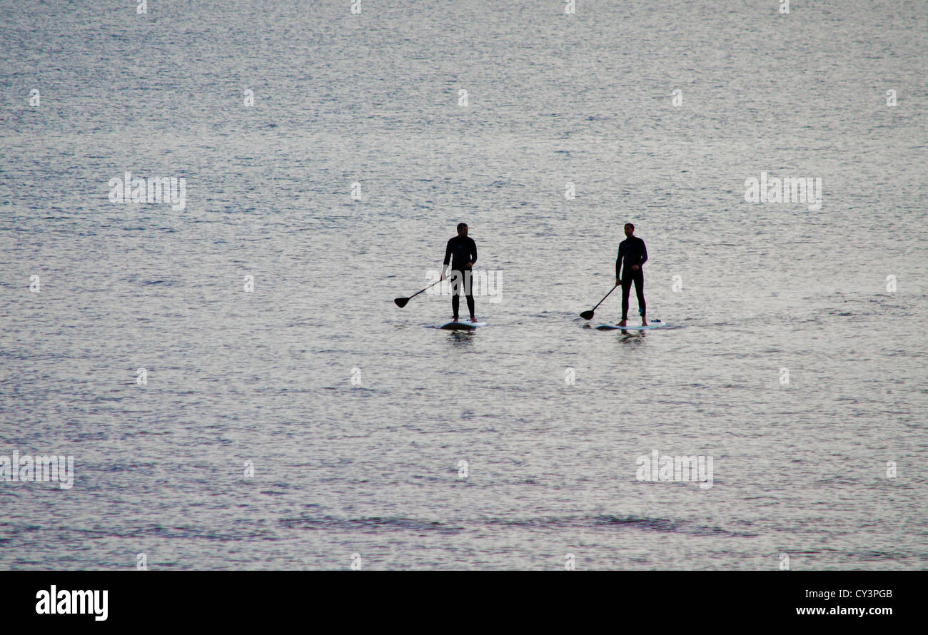 Sport d'acqua fuori in mare Foto Stock