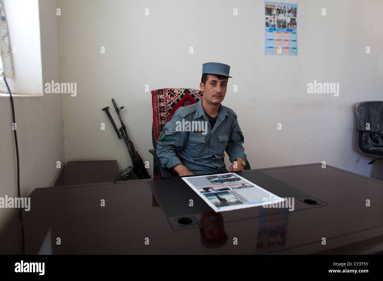 Polizia nazionale afgana (ANP) in Kunduz, Afghanistan Foto Stock