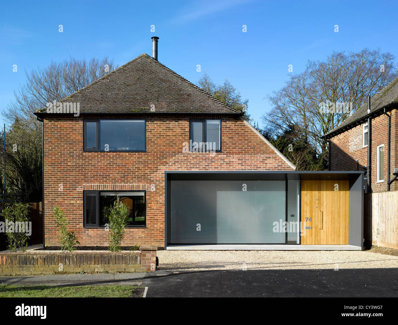 La casa lunga, Winchester, Regno Unito. Architetto: Dan Brill architetti, 2012. Foto Stock