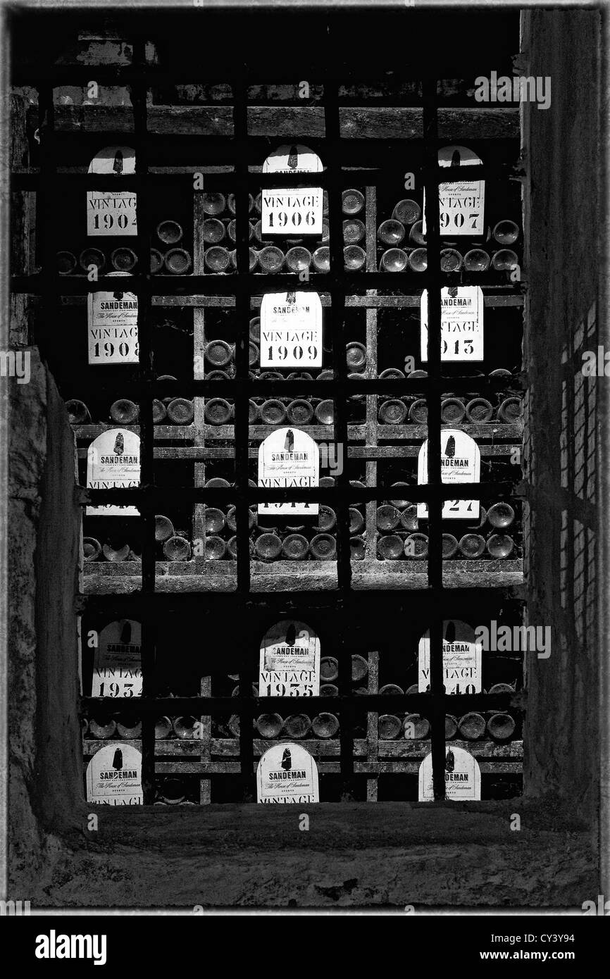 Magazzino Sandeman, Vintage riserva, Vila Nova de Gaia, Porto, Portogallo Foto Stock
