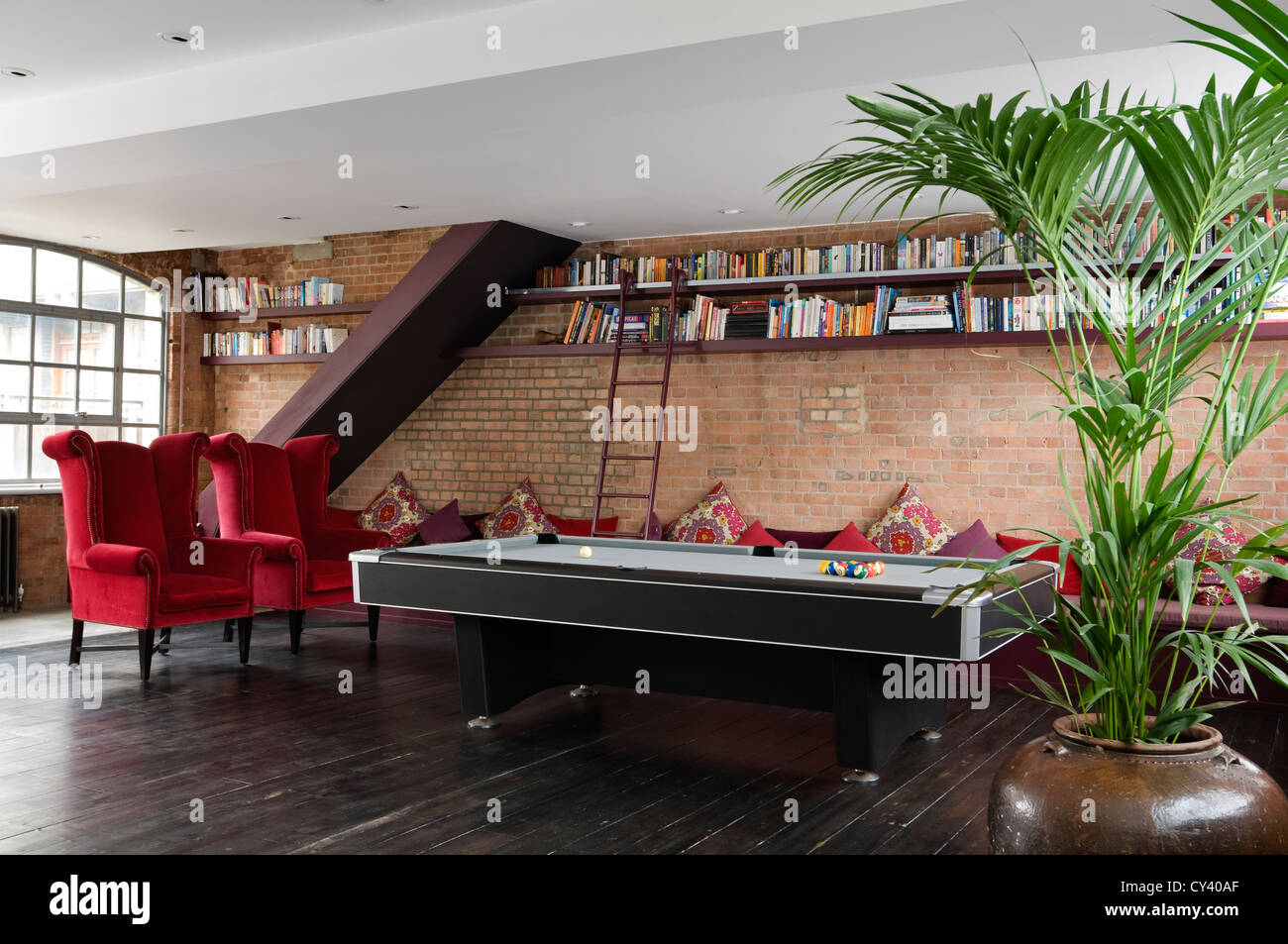 Shoreditch conversione di magazzino con interior design by Niloufar Bakhtiar-Clignet Foto Stock