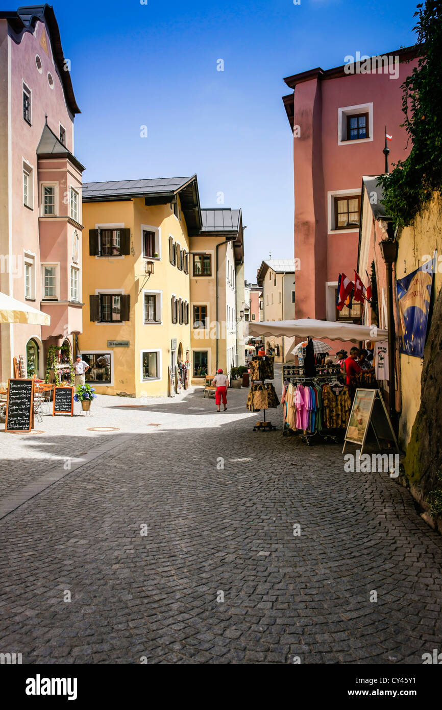Rattenberg strada principale in Alto Adige zona dell'Austria Foto Stock