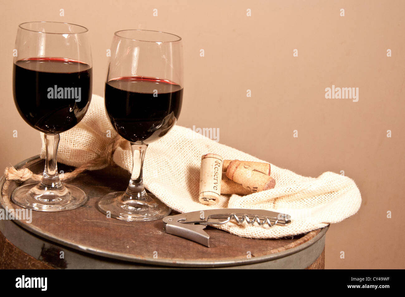 Vino rosso Foto Stock
