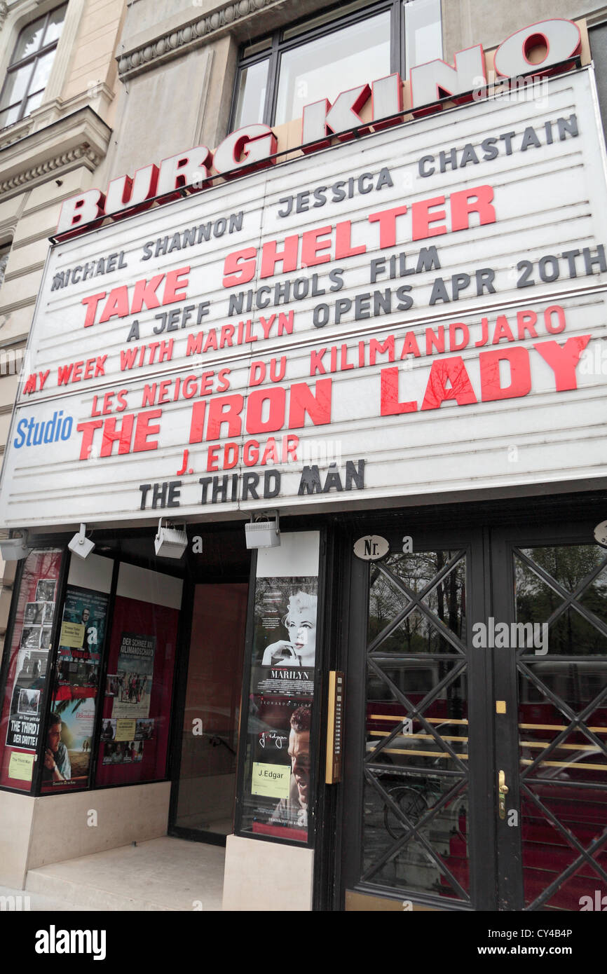 Il Burg Kino cinema, home al regolare che mostra di Carol Reed "Il terzo uomo" di Vienna in Austria. Foto Stock