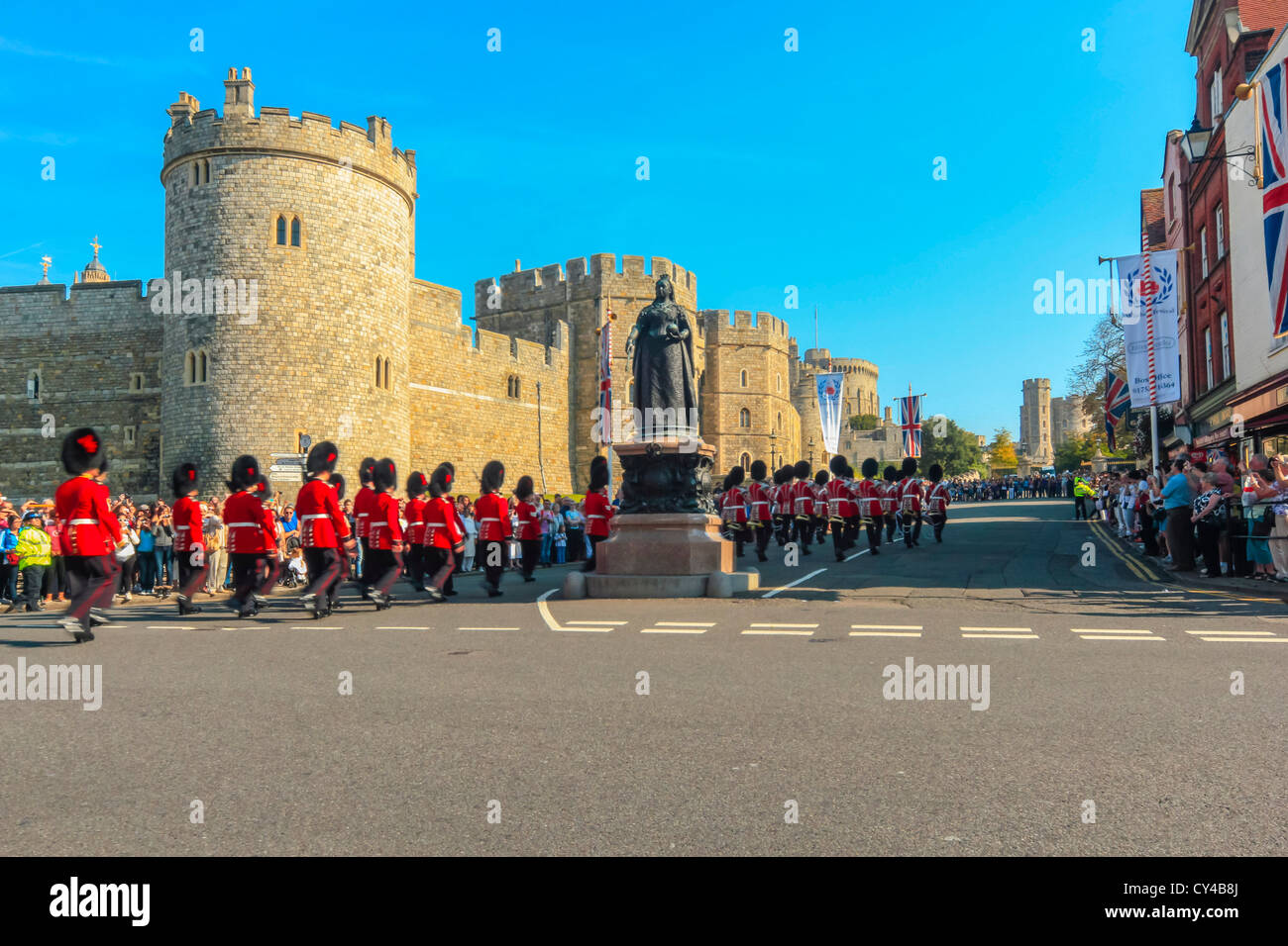 Il Castello di Windsor, Windsor, Berkshire, Regno Unito Foto Stock