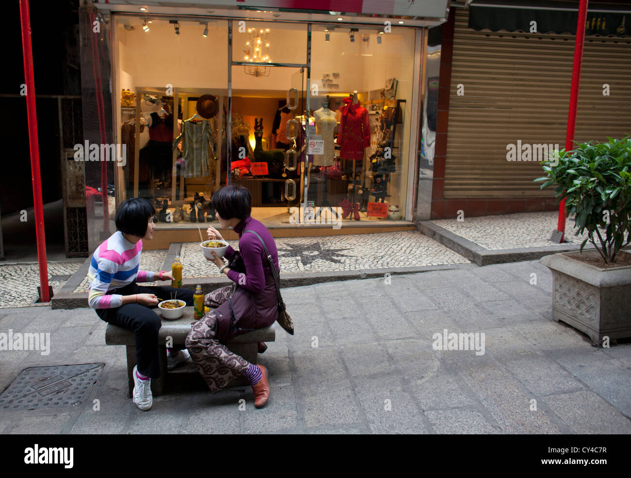 Ristorante a Macau, Cina Foto Stock