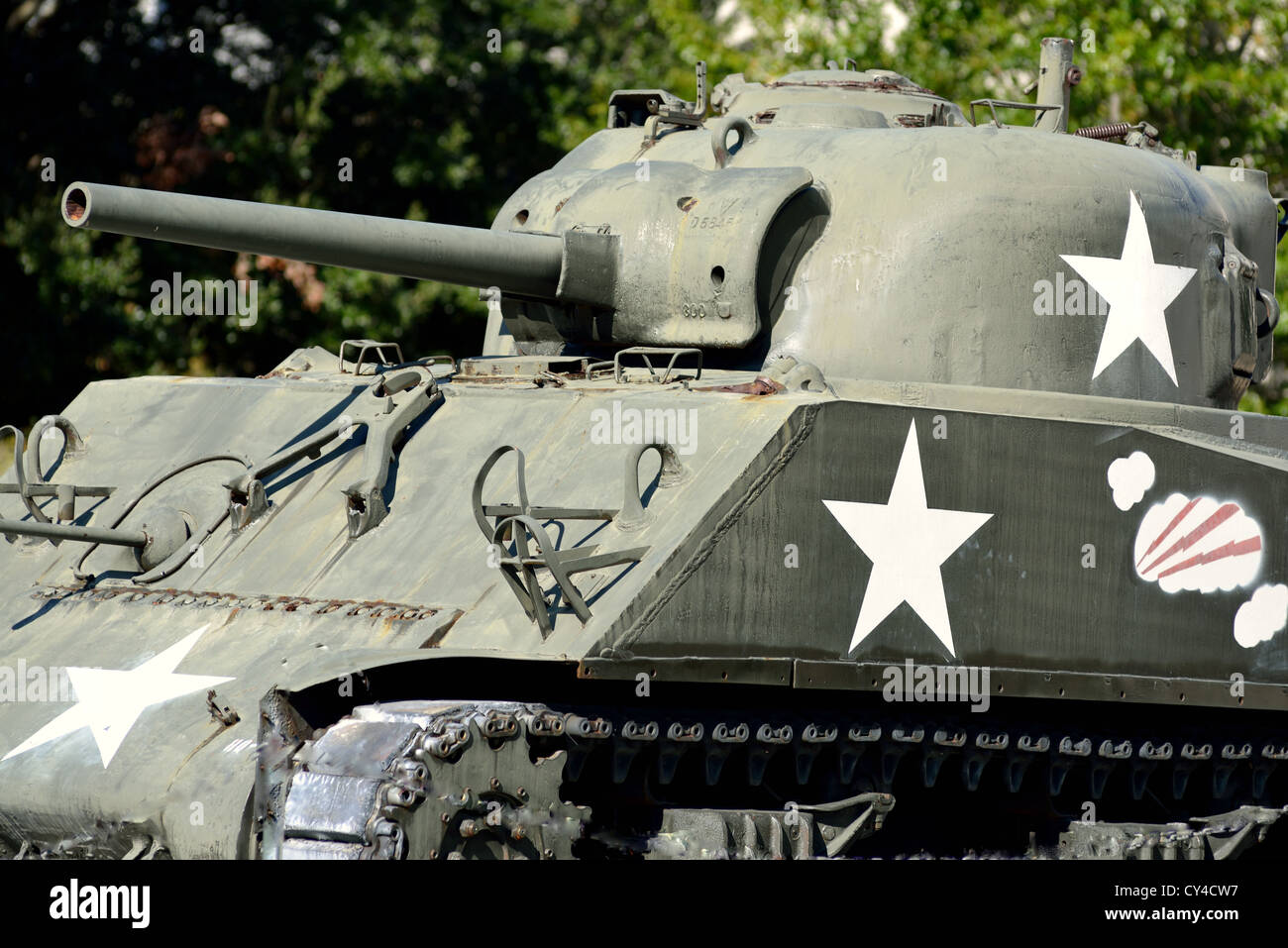Sherman DEL SERBATOIO MOTORE M4A3 da WW II Foto Stock