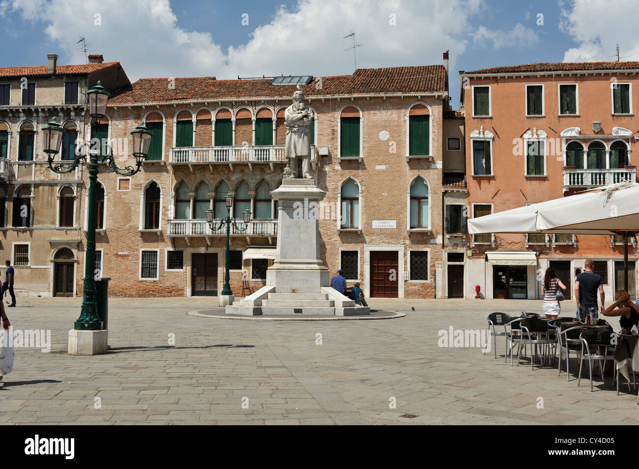 Campo Santo Stefano (St Stephen Square), Venezia, Italia. Foto Stock