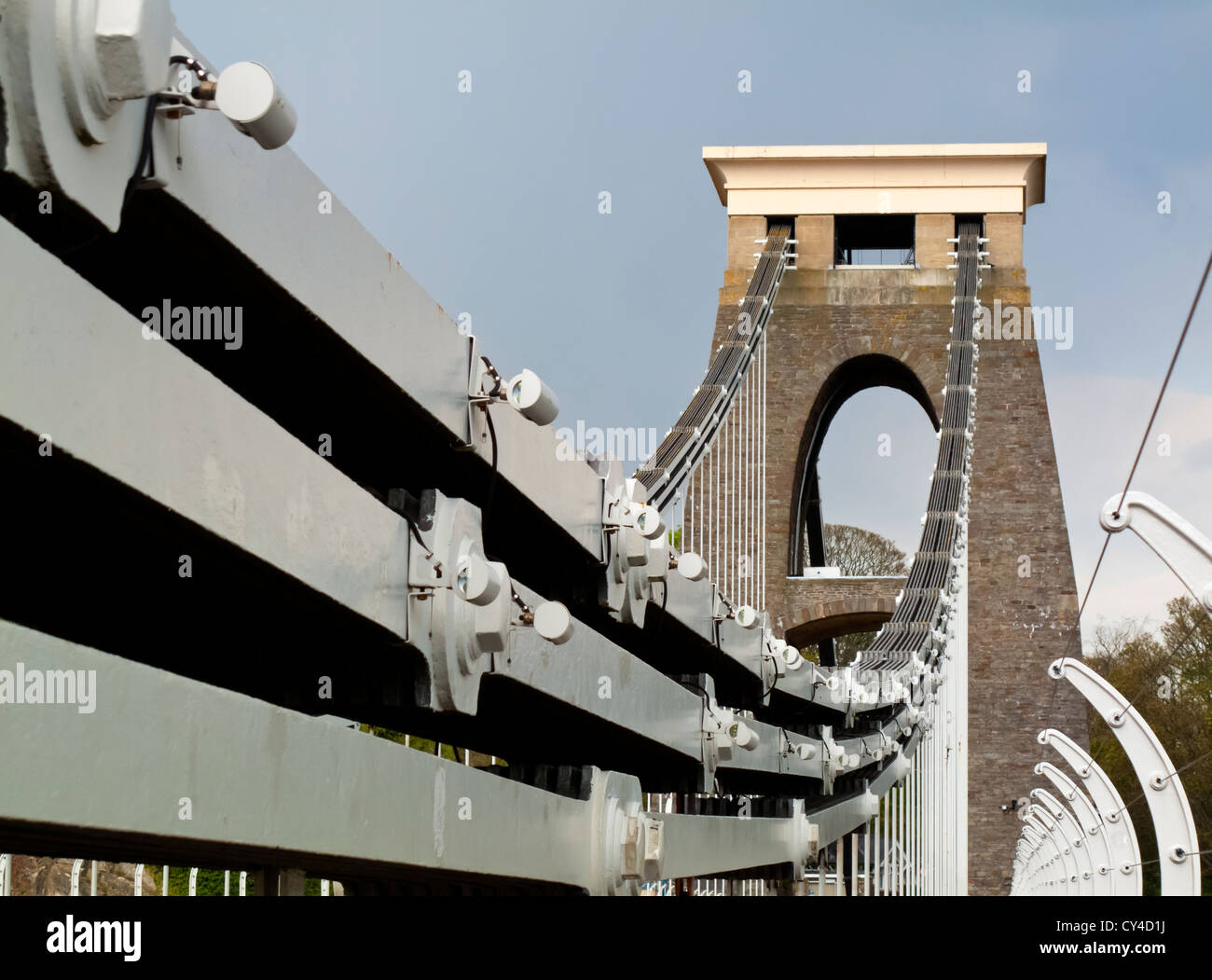 Clifton Suspension Bridge sul fiume Avon Gorge in Bristol England Regno Unito progettato da Isambard Kingdom Brunel e aperto 1864 Foto Stock