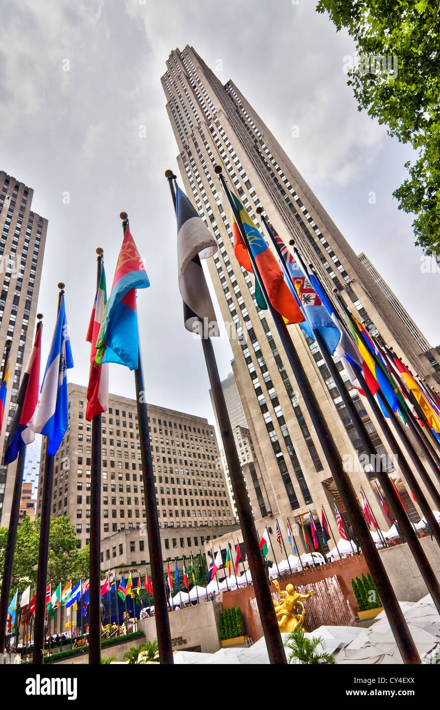 Rockfeller Center - New York City, Stati Uniti d'America Foto Stock