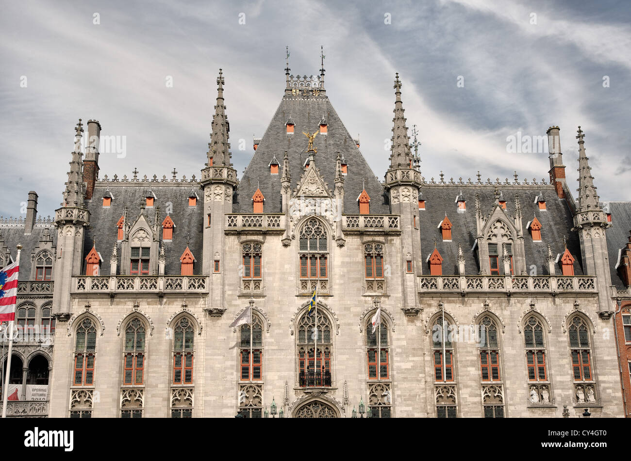 Provinciaal het Hof - Bruges Foto Stock