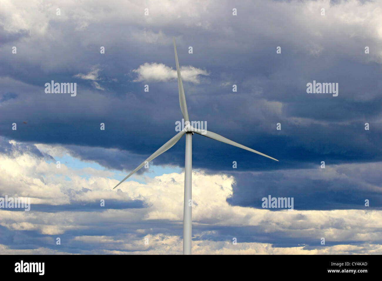 Wind Farm Nova Scotia Canada Amherst Canadian Maritimes turbina eolica energia verde energia elettrica mulini a vento pale generando Foto Stock