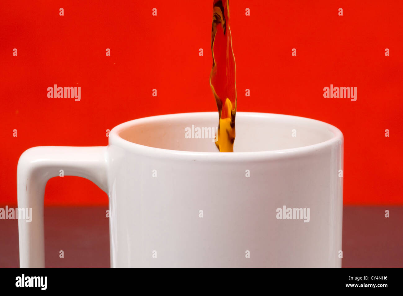 Carta bianca tazza da caffè, aggiungere il vostro testo o grafica Foto Stock
