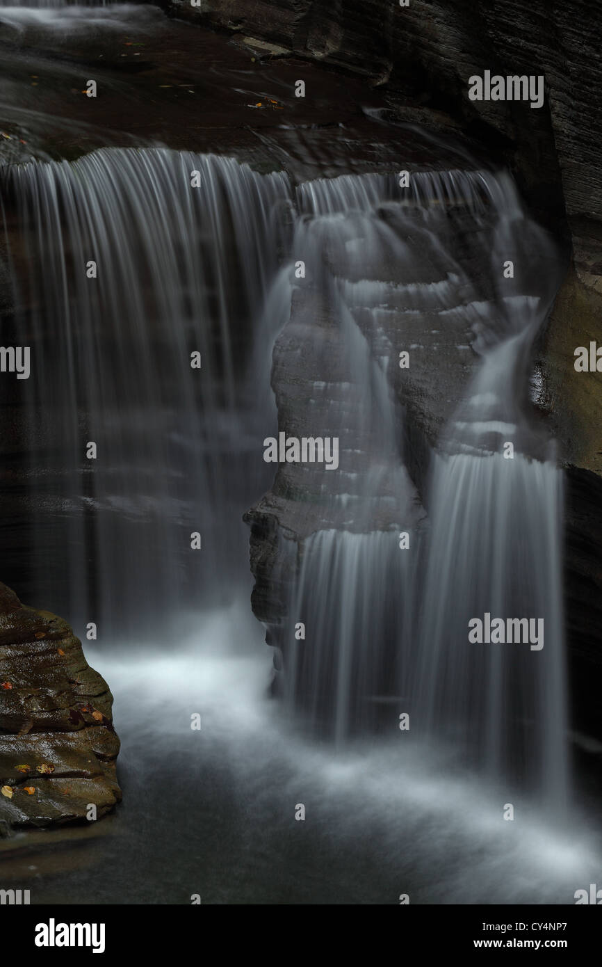 Cascata in stato Treman Park - vicino a Ithaca New York - USA Foto Stock