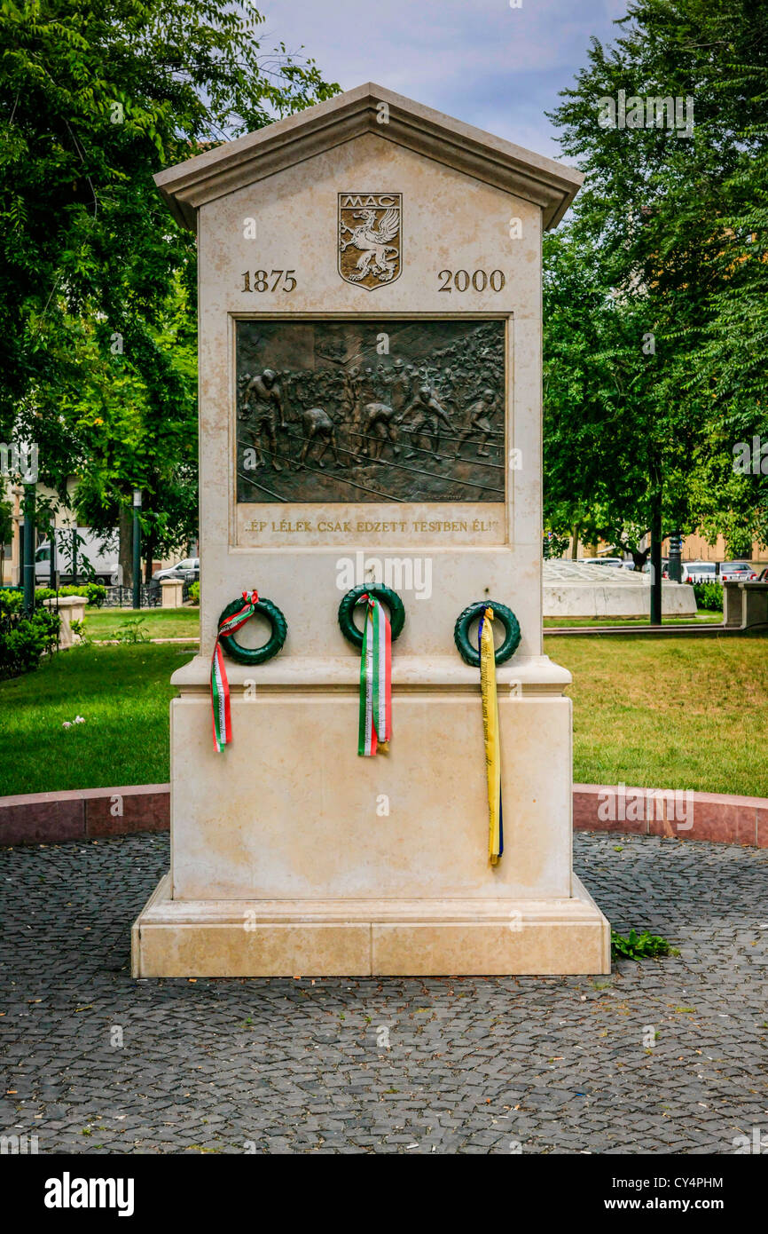 Memoriale ungherese "solo in indurisce il corpo' a Budapest Foto Stock