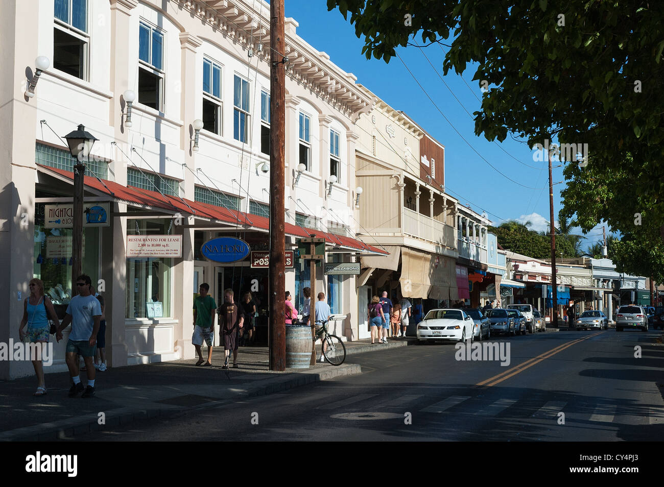 Elk284-4114 Hawaii Maui Lahaina, scene di strada Foto Stock