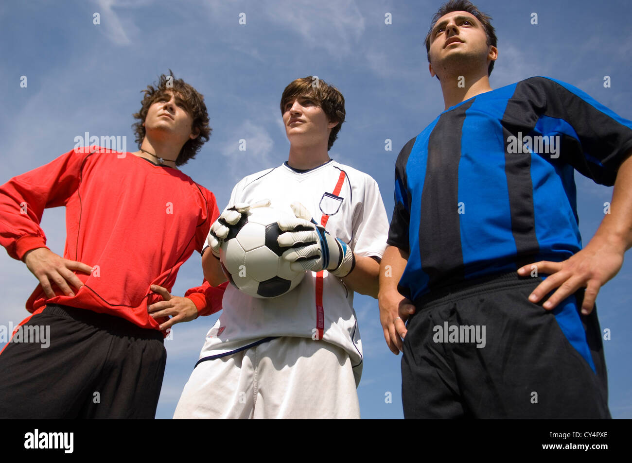 Calcio - Calciatori in divisa da tutto il mondo Foto Stock