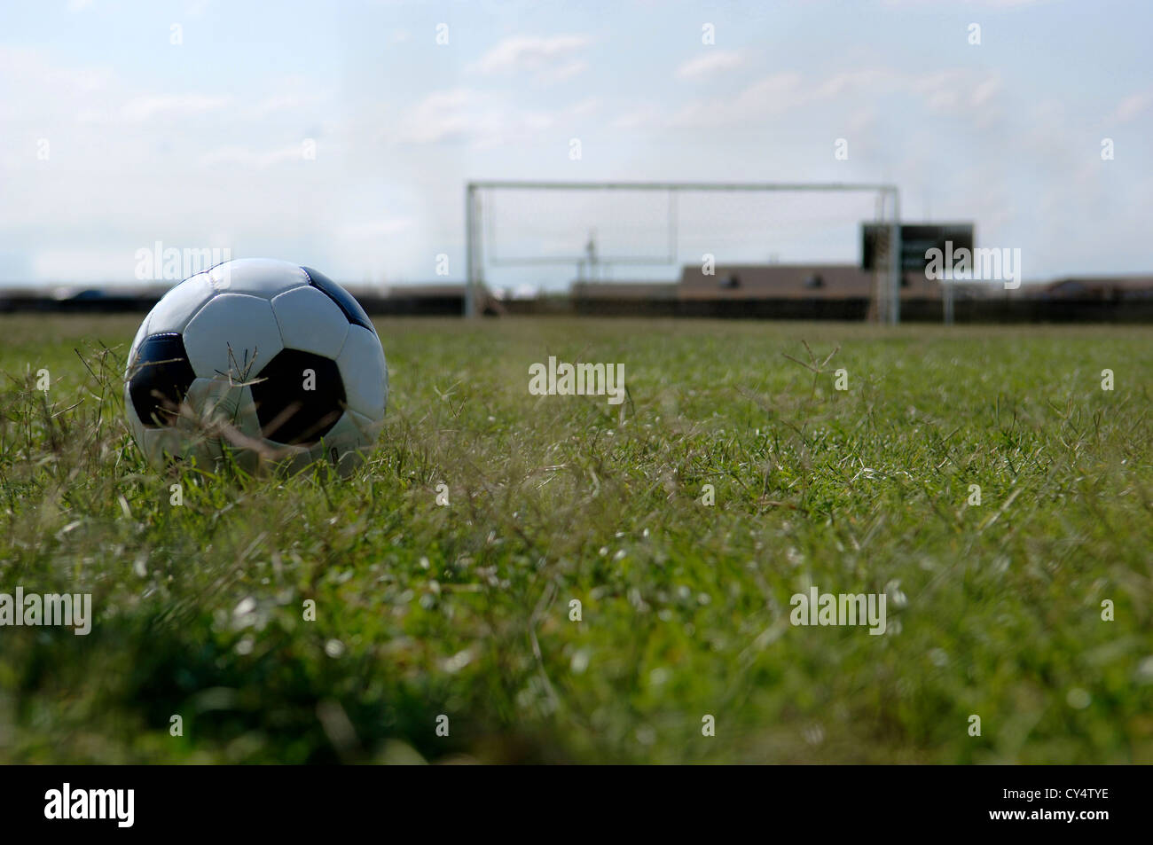 Soccer - Calcio e obiettivo Foto Stock