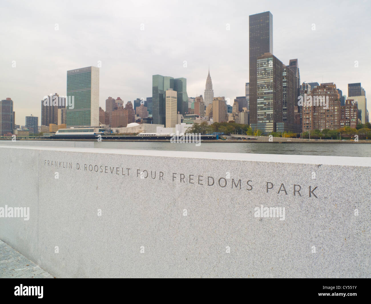 Franklin D Roosevelt quattro libertà Park Foto Stock