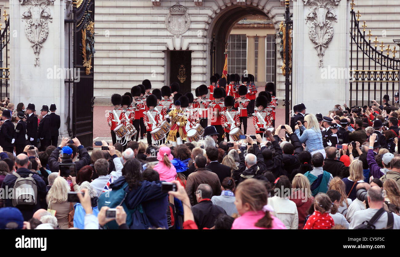 Buckingham Palace Guards Band Foto Stock