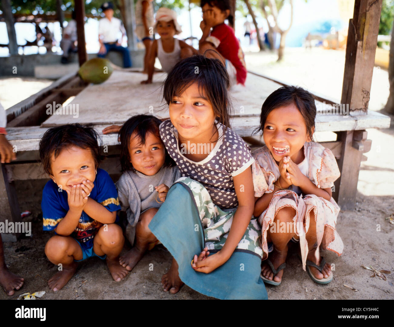 Bambini BALINESE,Bali, Indonesia, Foto Stock