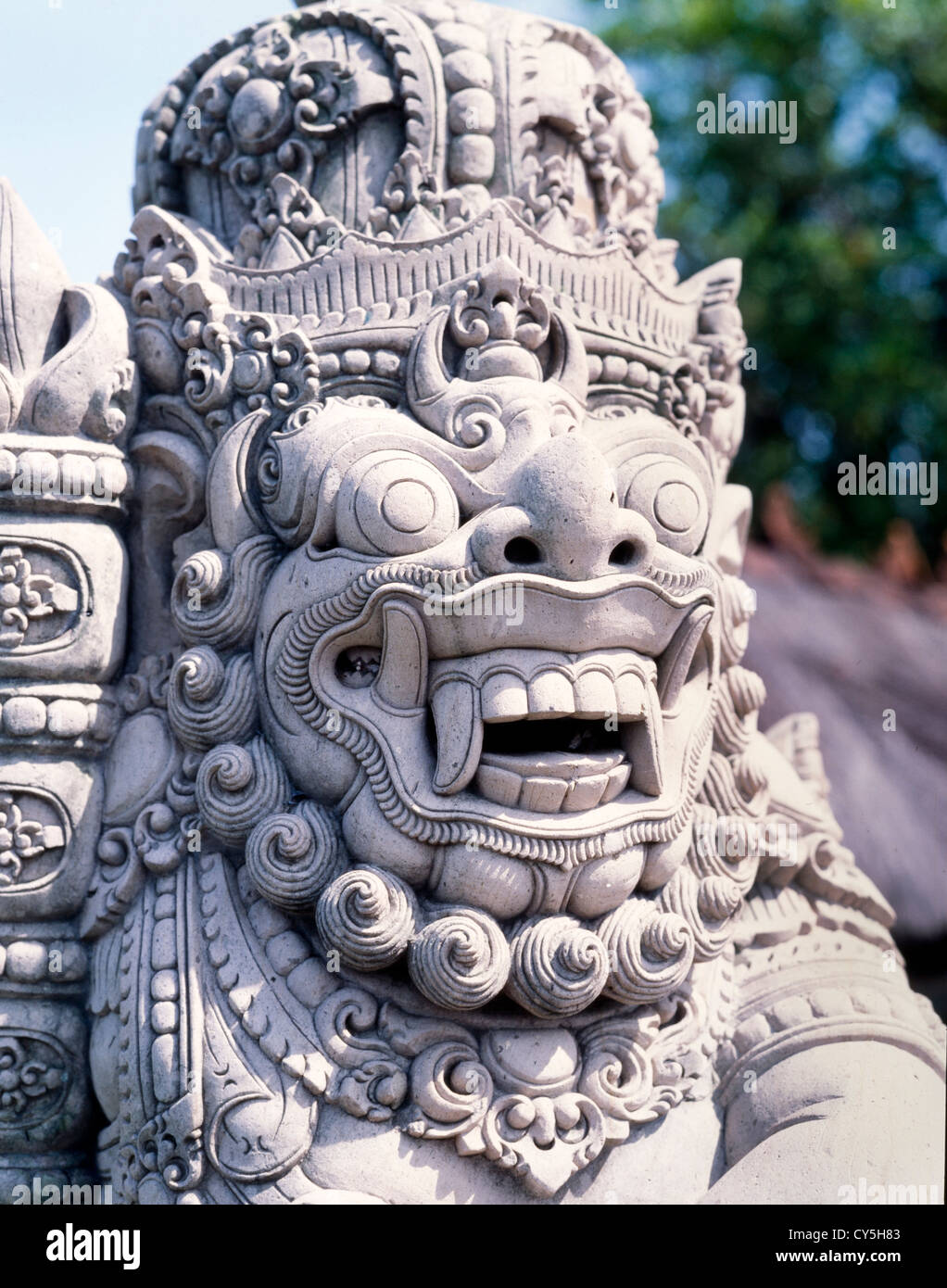 Statua del tempio a BATUBULAN,Bali, Indonesia Foto Stock