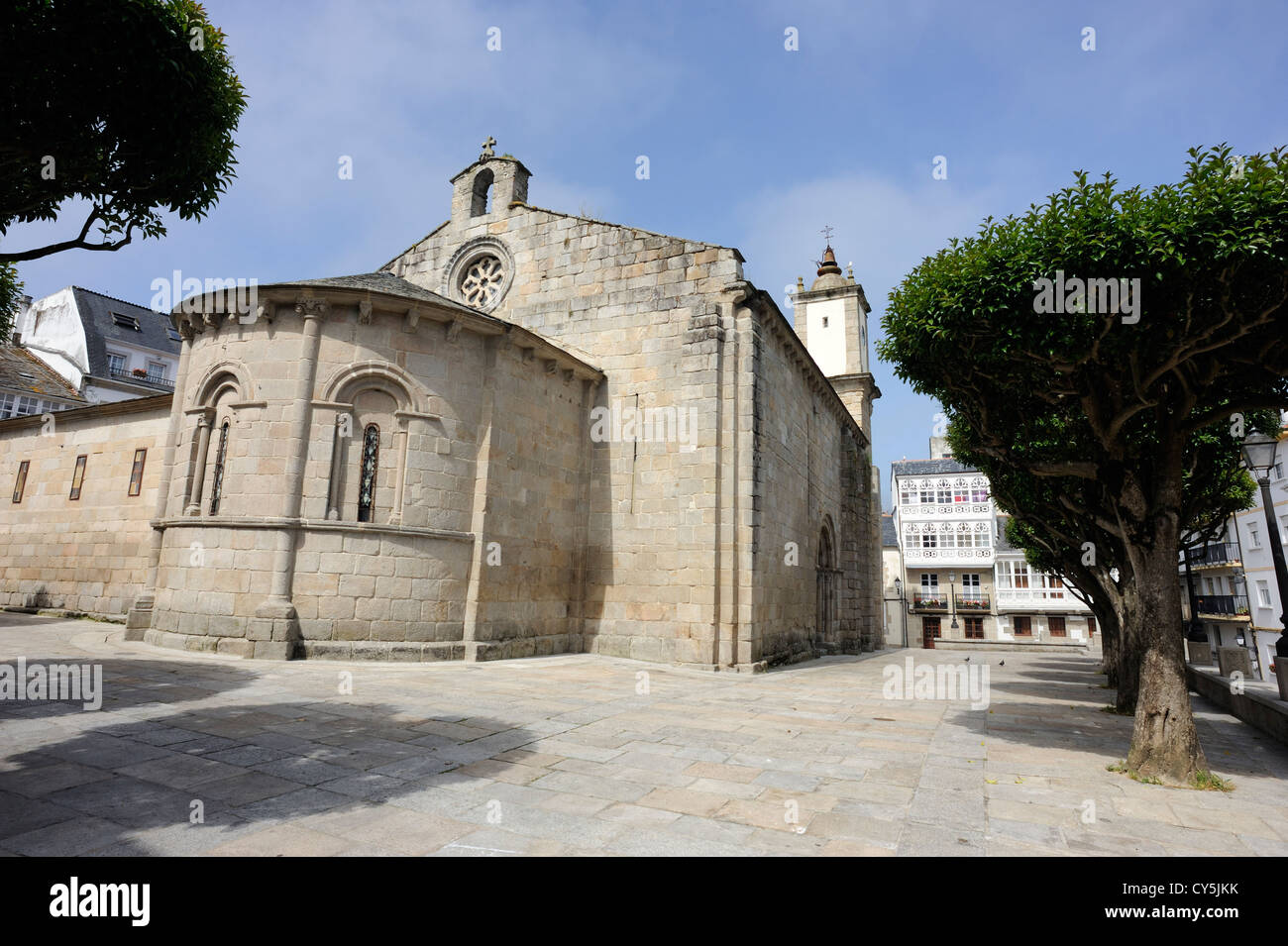 La Iglesia de Santa María del Campo-Viveiro-Lugo. Viveiro, Galizia, Spagna. Foto Stock