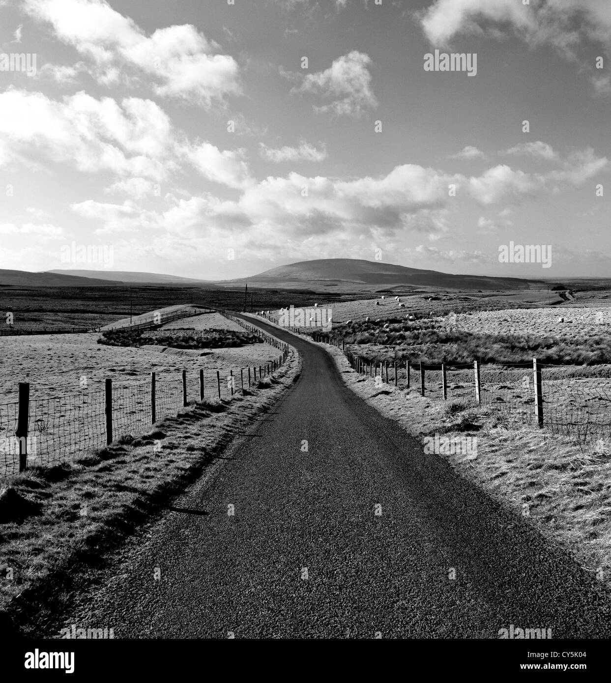 Antrim Hills Country Road, Irlanda del Nord Foto Stock