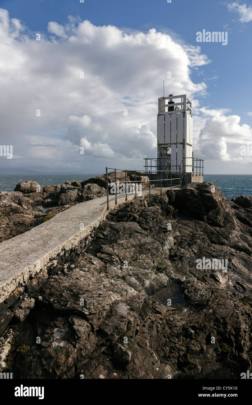 Sleat Point Lighthouse, Isola di Skye, Scotland, Regno Unito Foto Stock