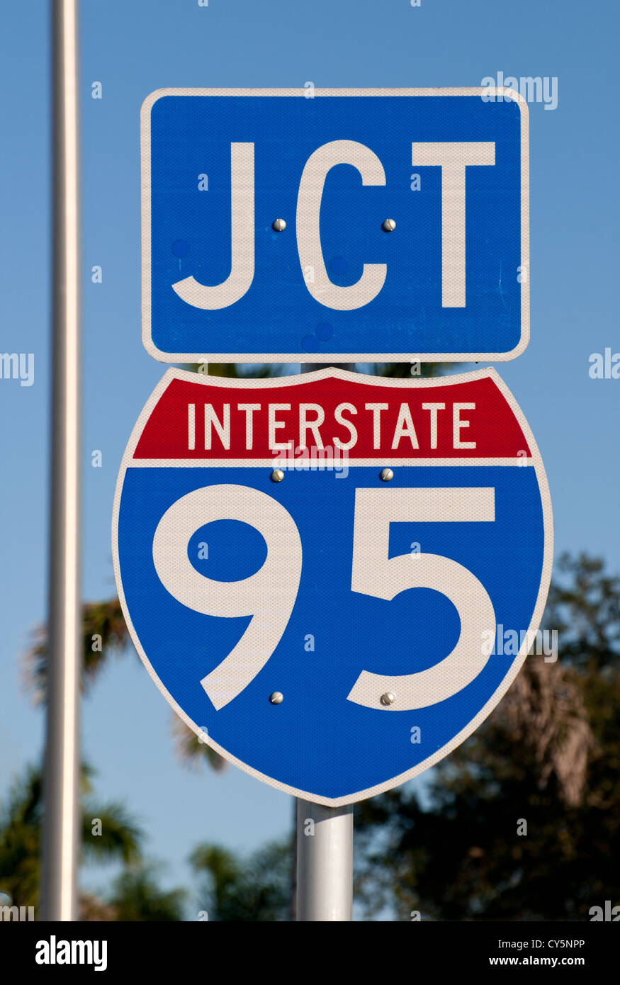 I-95 Autostrada segno Foto Stock