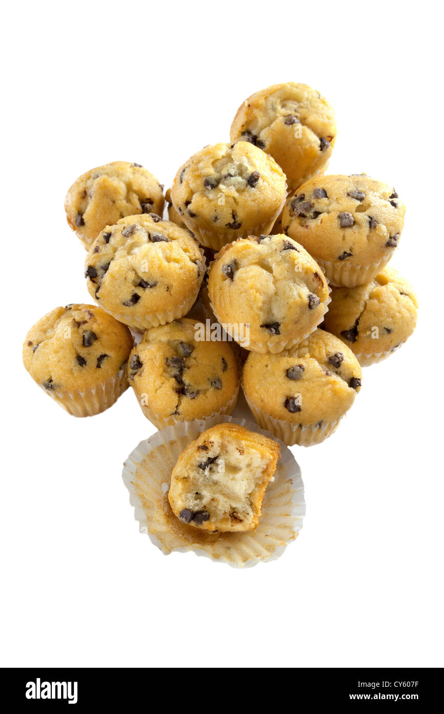 Muffin con scaglie di cioccolato Foto Stock