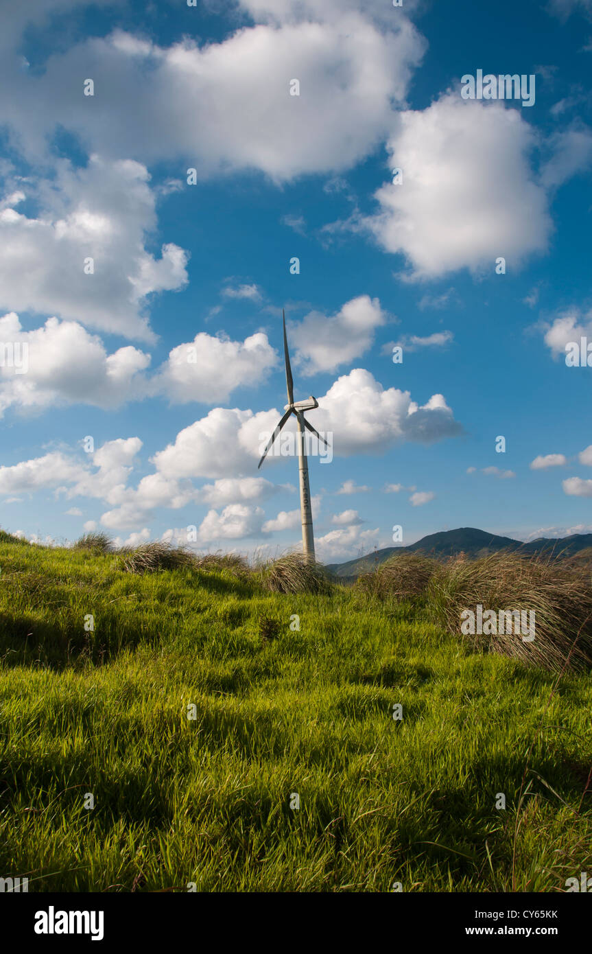Il mulino a vento a ramakkalmedu, Kerala, India Foto Stock