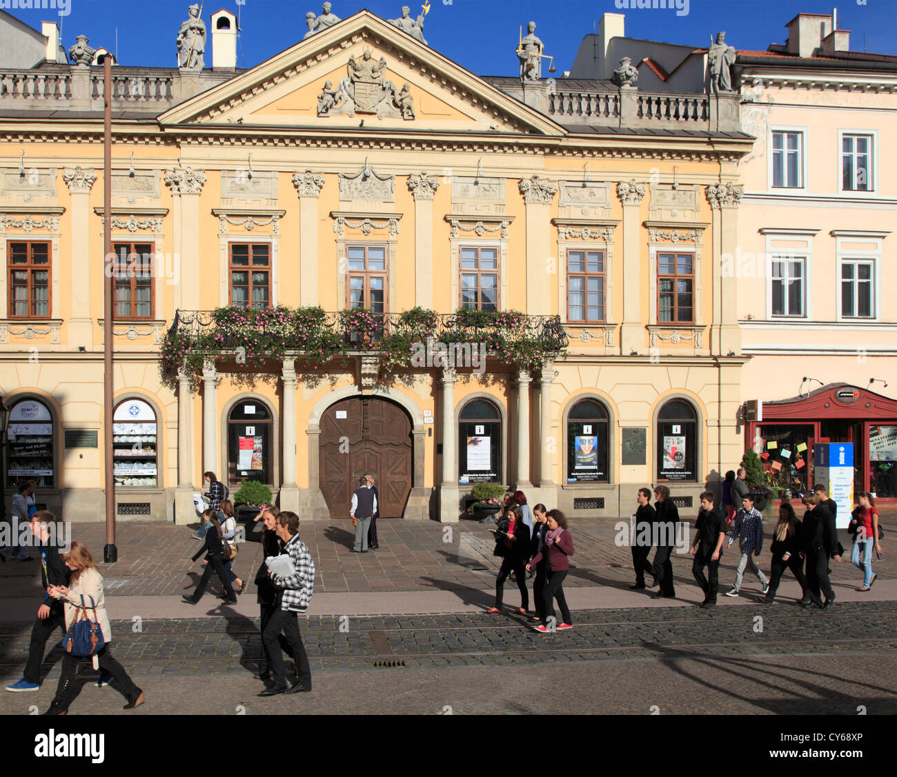 La Slovacchia, Kosice, Centro Visitatori, scene di strada, persone Foto Stock