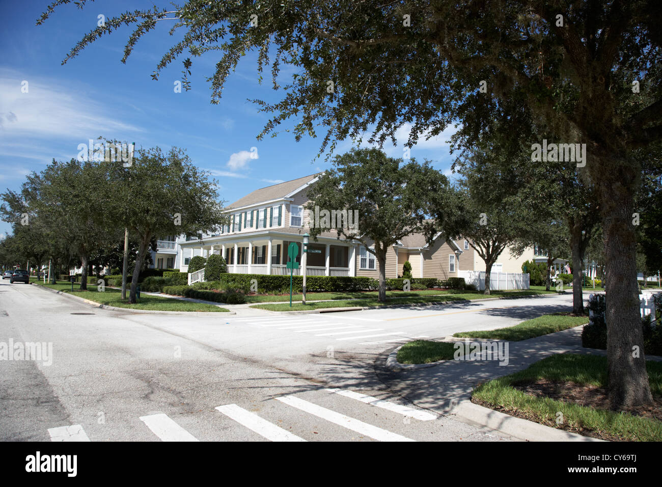 Bassa densità edilizia residenziale immobiliare nella celebrazione boulevard florida usa Foto Stock