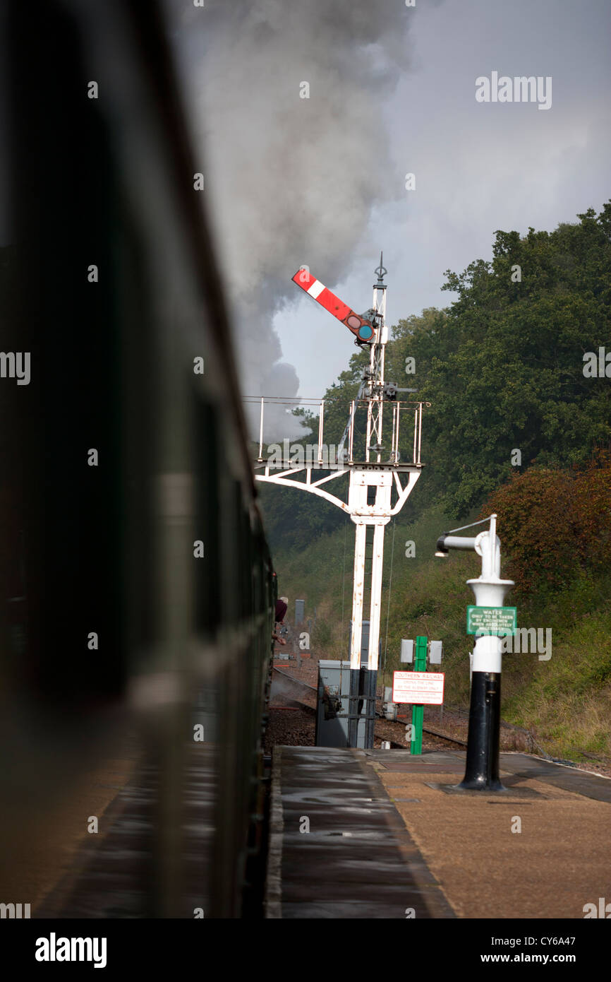 Bluebell linea ferroviaria, Sussex, Inghilterra Foto Stock