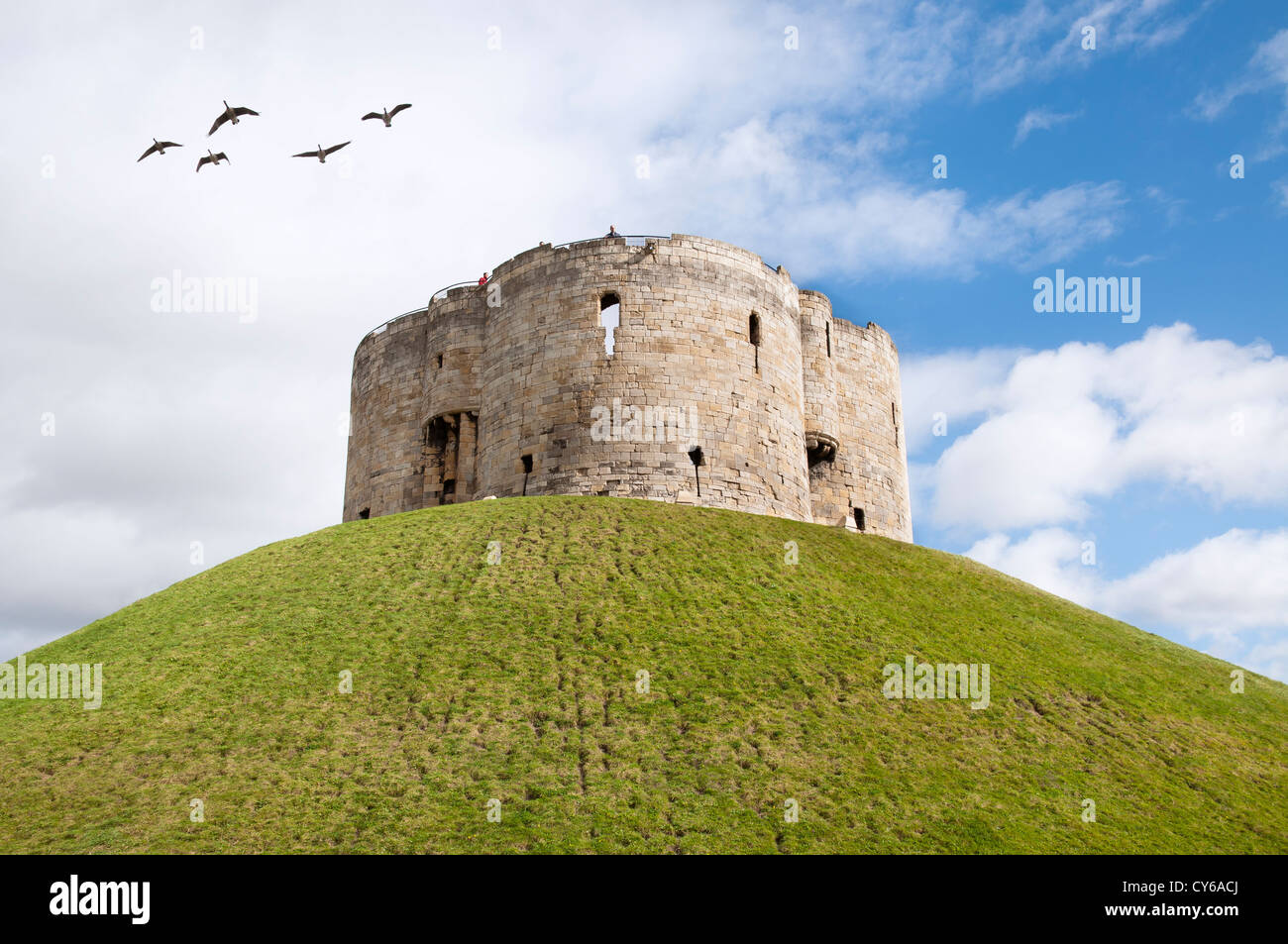 La Torre di Clifford, York, Regno Unito Foto Stock