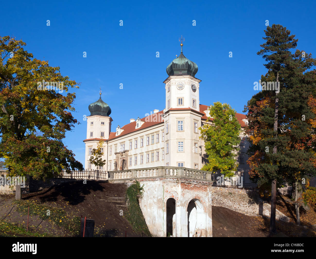 Mnisek pod Brdy castello, Repubblica Ceca Foto Stock