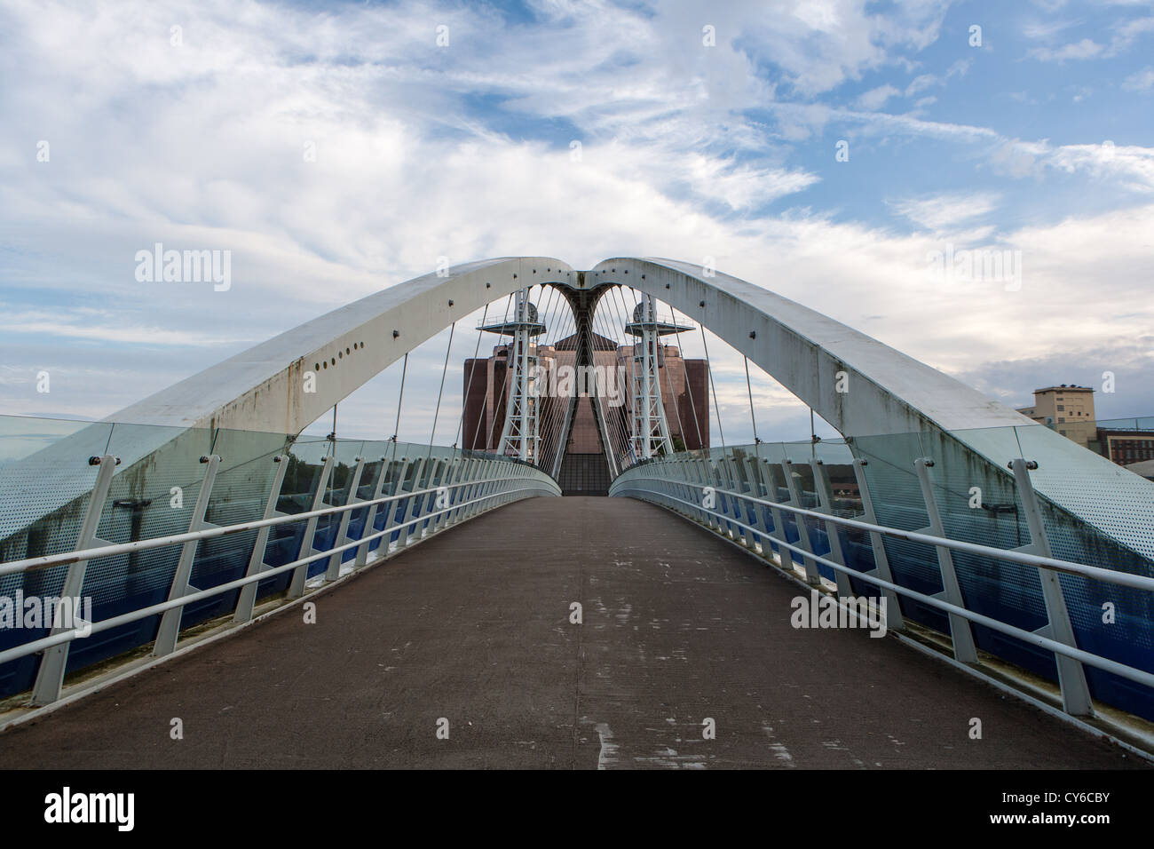 Il ponte di Lowry Salford Quays Foto Stock