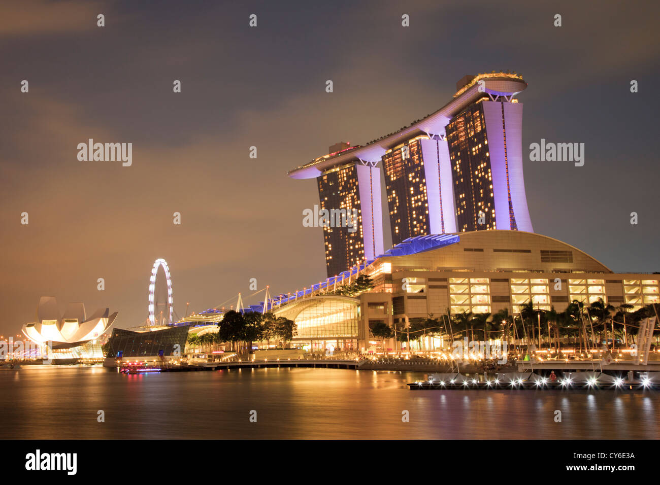 Il Marina Bay Sands Hotel di Singapore Foto Stock