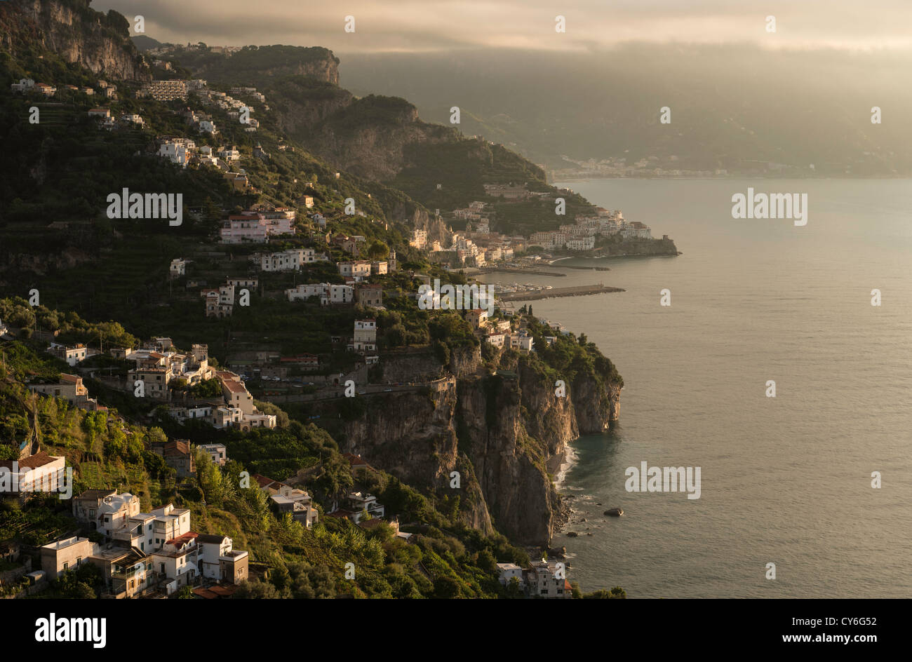 Costa di Amalfi, Campania, Sud Italia Europa Foto Stock