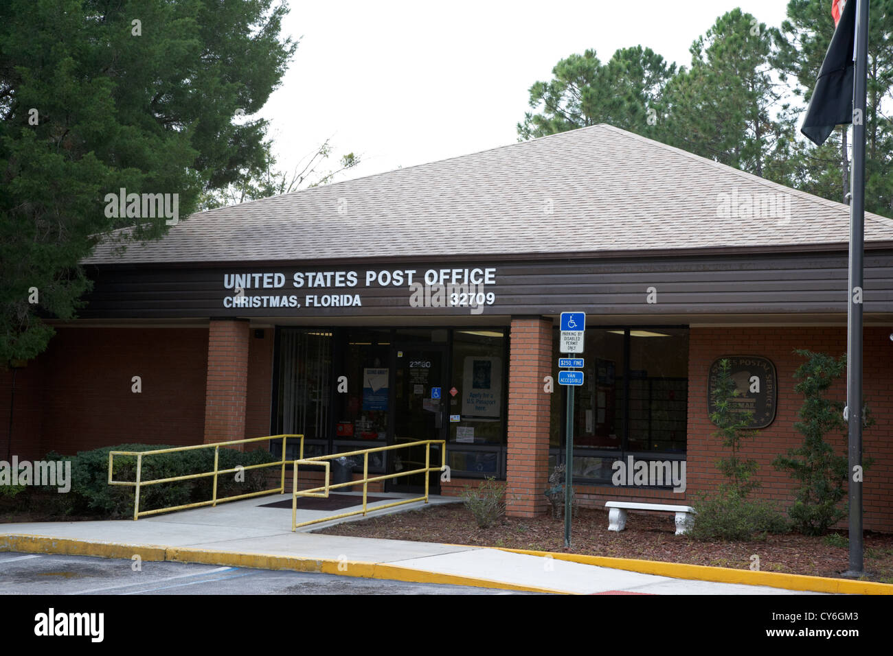 Stati Uniti post office nella città del natale florida usa Foto Stock