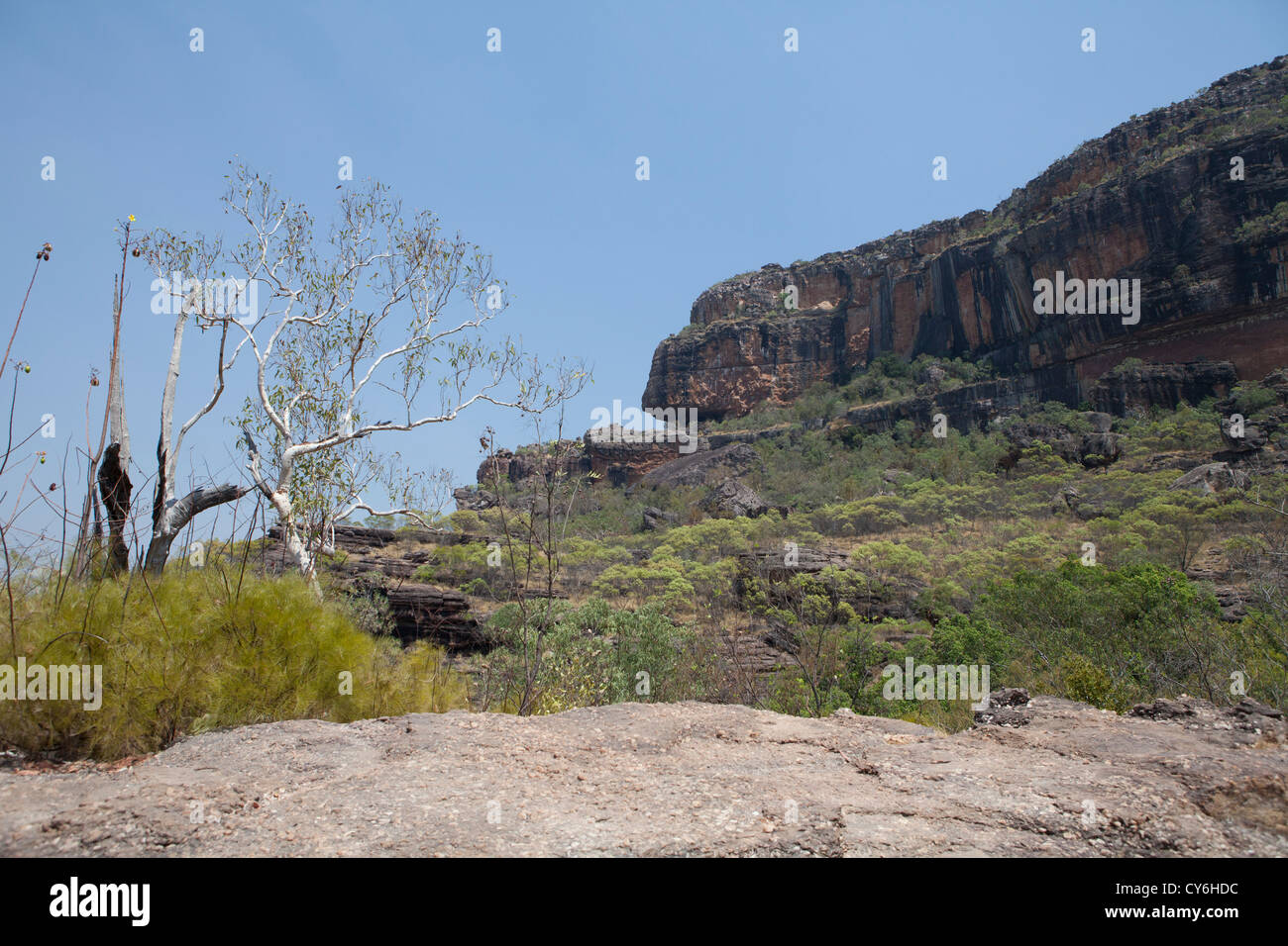 Nourlangie Rock Aborigena Arte Sito nel Parco Nazionale Kakadu, Territorio del Nord, l'Australia. Foto Stock
