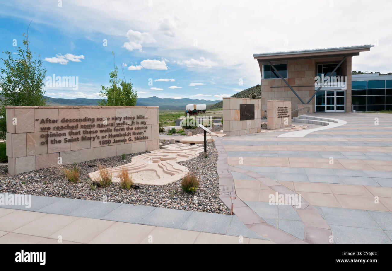 Nevada, Elko prossimità, California Trail Interpretive Center Foto Stock