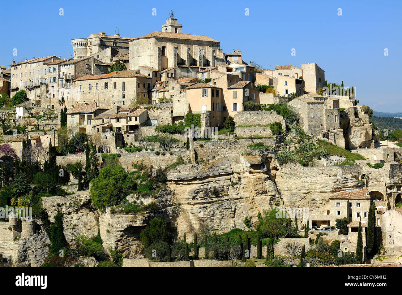 Village de Gordes Lubéron, Provenza, Francia 84 Foto Stock