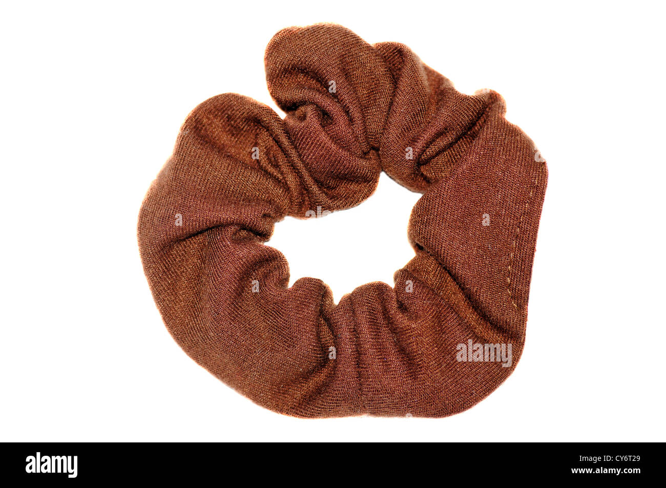 Elasticizzati a fascia per capelli Scrunchie Foto Stock