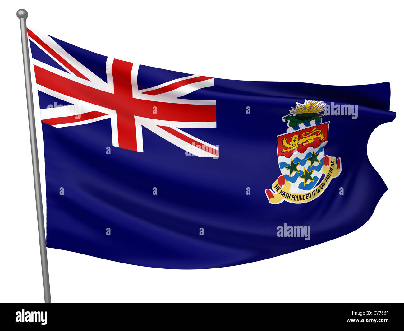 Isole Cayman bandiera nazionale - tutti i paesi - Collezione immagine isolata Foto Stock
