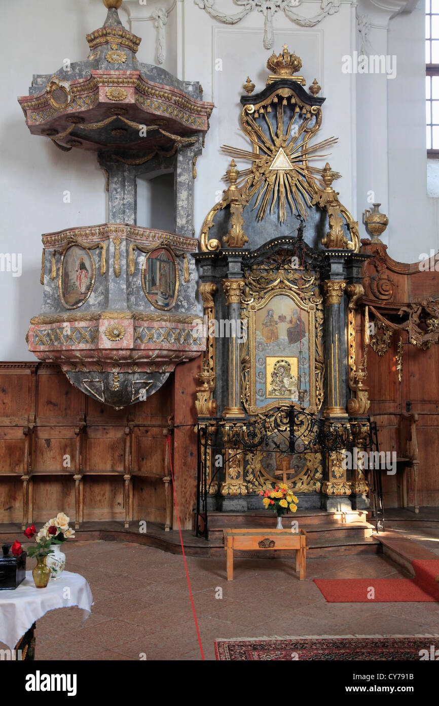 Ungheria, Eger, Chiesa Ortodossa Serba, interna Foto Stock