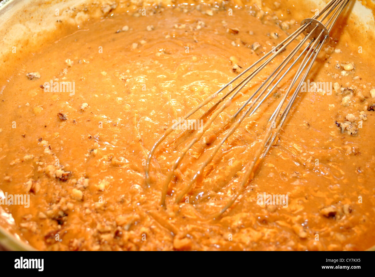 Sbattere il pane di zucca Mix Foto Stock