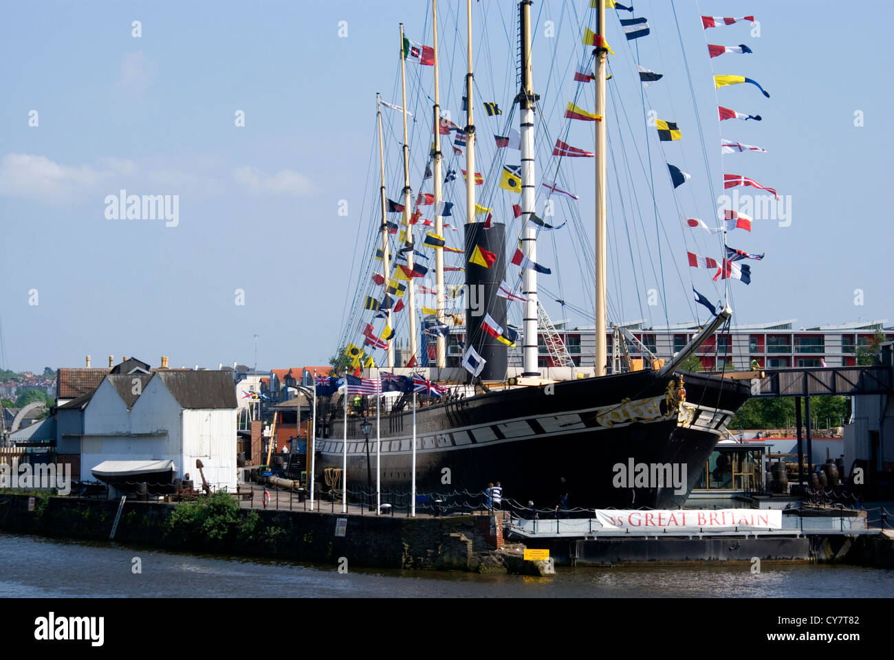 Brunels nave la S S Great Britain, Floating Harbour, Bristol, Inghilterra. Foto Stock